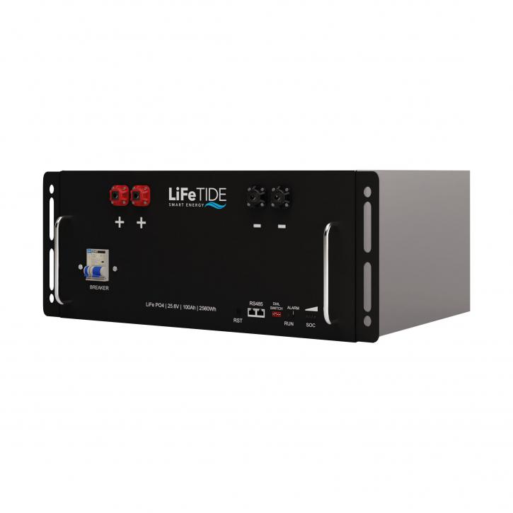 LiFeTIDE 2.56kWh 25.6V 100Ah LiFePO4 Lithium Battery